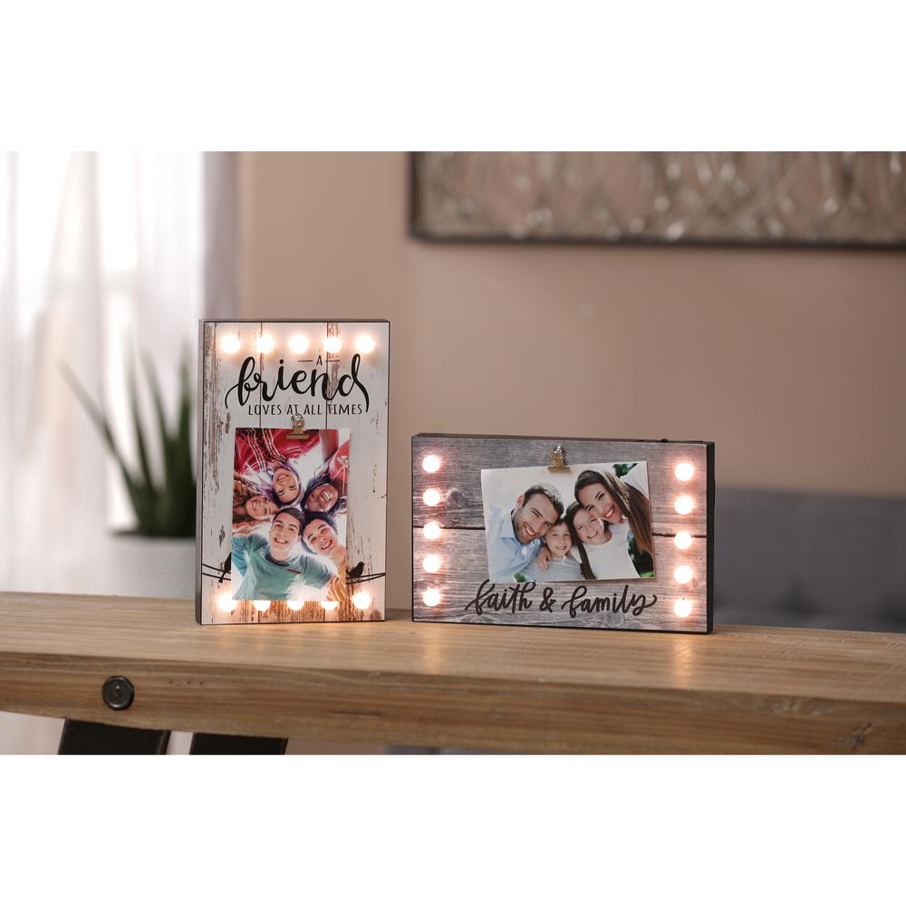 2pc Friends and Family Picture Frame with LED Lights. Picture 2
