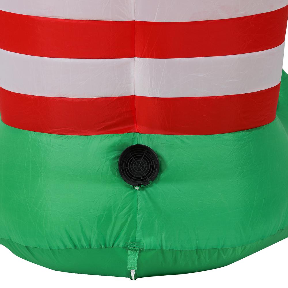 Lighted 8ft Elf Inflatable with LED Lights. Picture 8