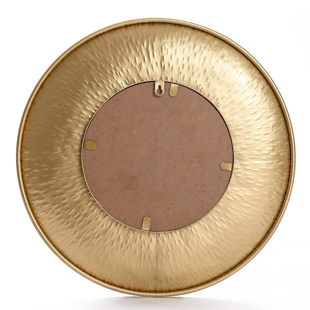 3-Piece Gold Metal Round Wall Mirror Set. Picture 12