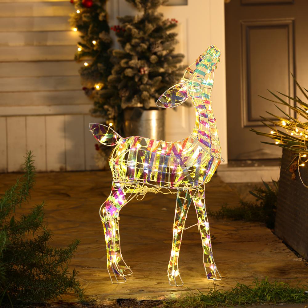 Magical Deer Lighted Winter Holiday Yard Decoration. Picture 2