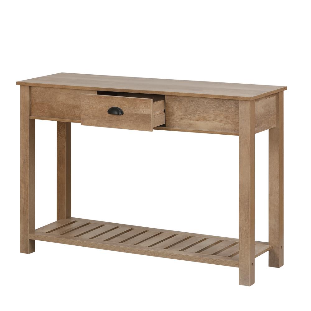 Farmhouse Rustic Engineered Wood Console Table. Picture 5