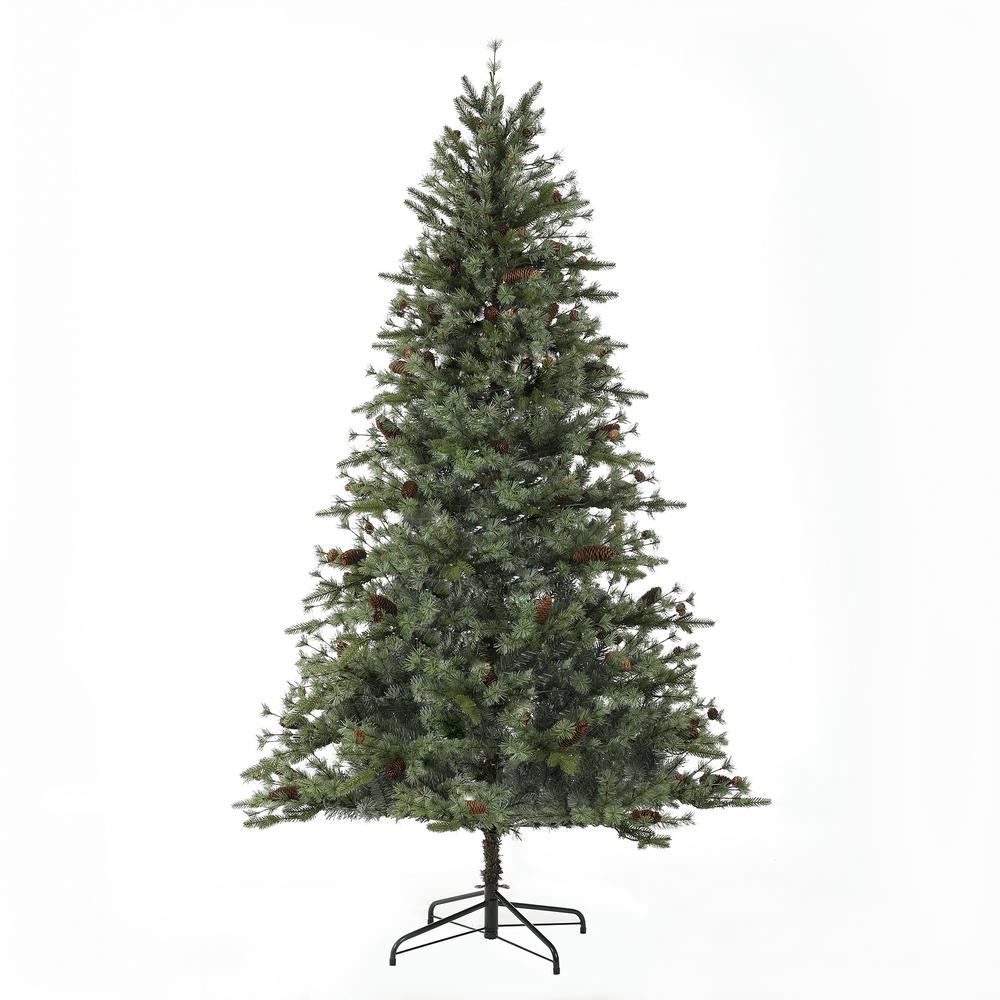 7ft Pre-Lit Artificial Christmas Tree (Green). The main picture.
