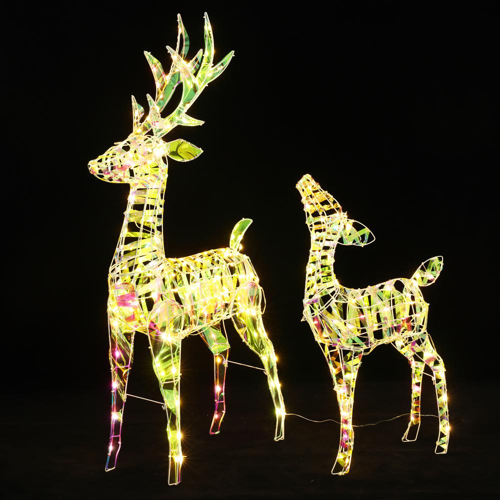 Magical Deer Lighted Winter Holiday Yard Decoration. Picture 6
