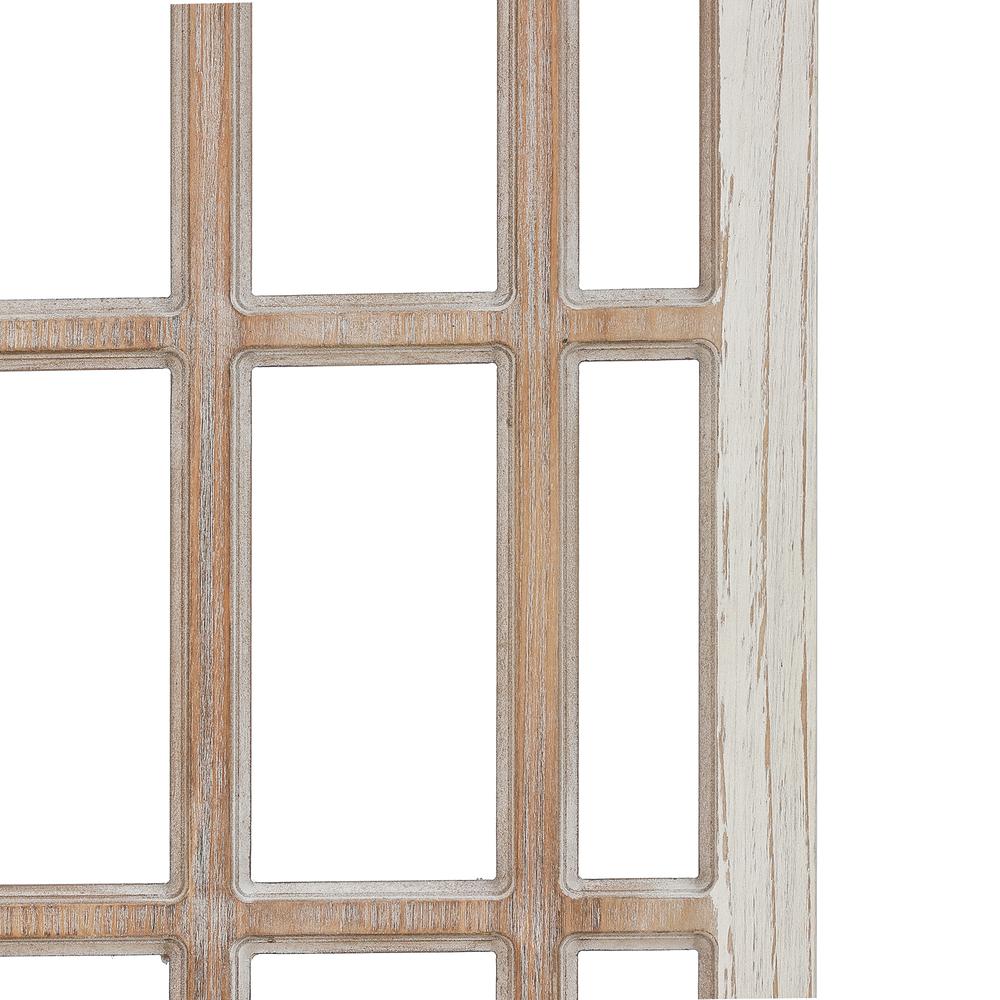2 Piece Rustic Wood Finish Window Wall Decor. Picture 5
