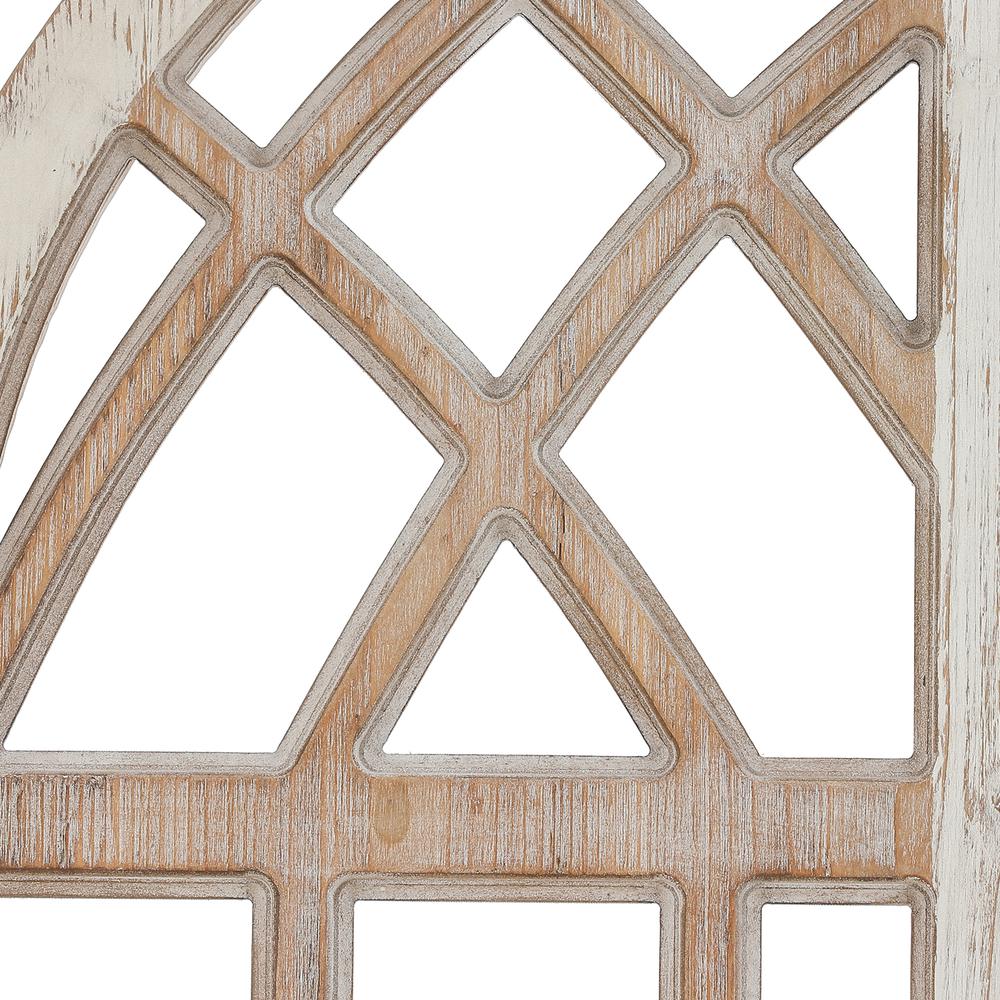 2 Piece Rustic Wood Finish Window Wall Decor. Picture 4