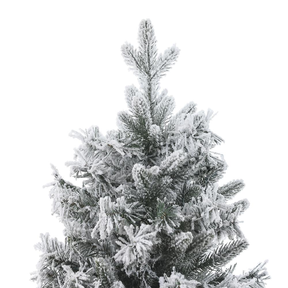 5ft Pre-Lit Flocked Artificial Christmas Tree. Picture 4