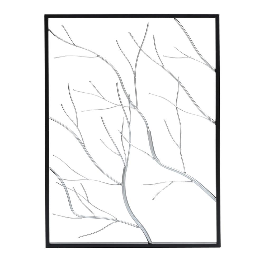 Set of 2 Gold & Silver Tree Branches Wall Decor Panels. Picture 6