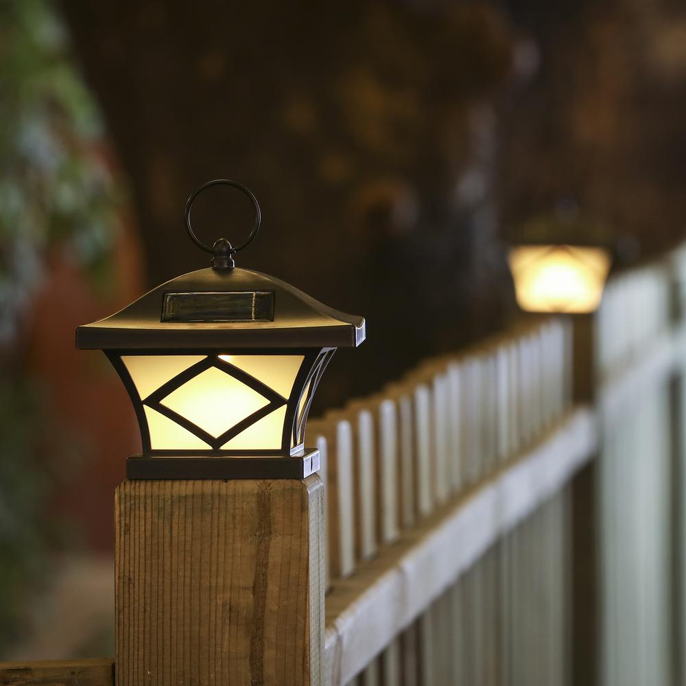Set of 2 Traditional Solar Post Lights. Picture 3