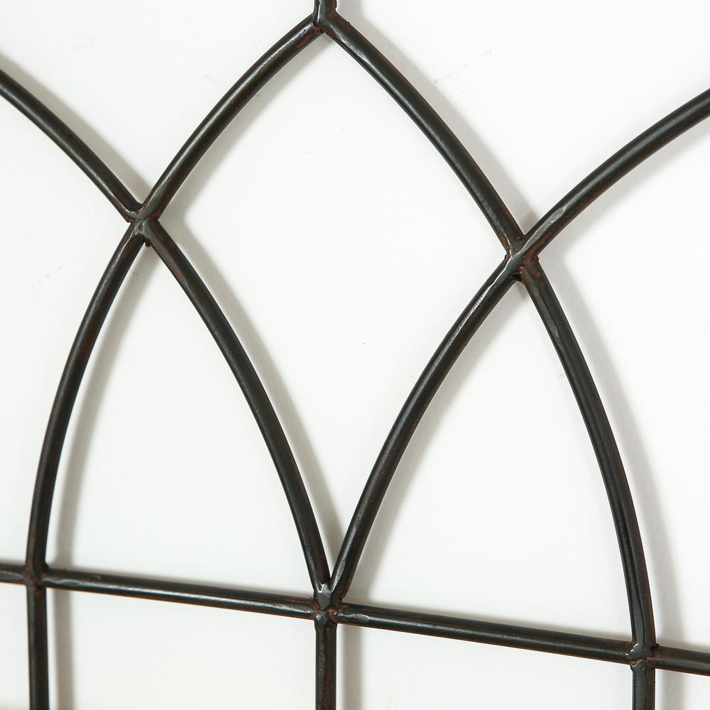 Cathedral Iron Window with 8 Tealight Holders Wall Panel. Picture 4
