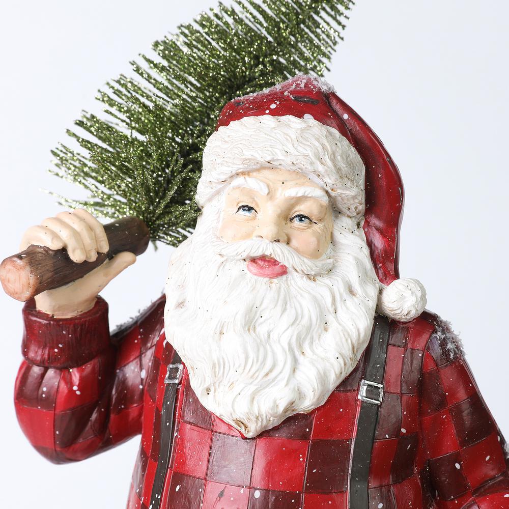 Santa Claus Statuary with LED Light. Picture 4