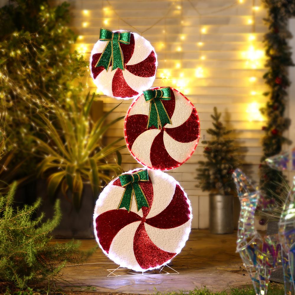 Peppermint Candy Christmas Lighted LED Indoor Outdoor Holiday Decoration. Picture 3
