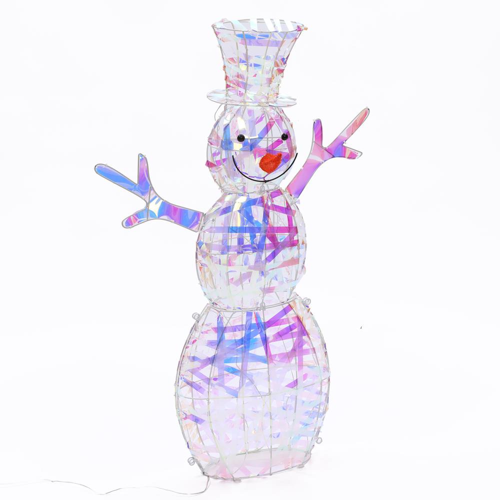 Magical Snowman Lighted LED Winter Holiday Yard Decoration. Picture 7