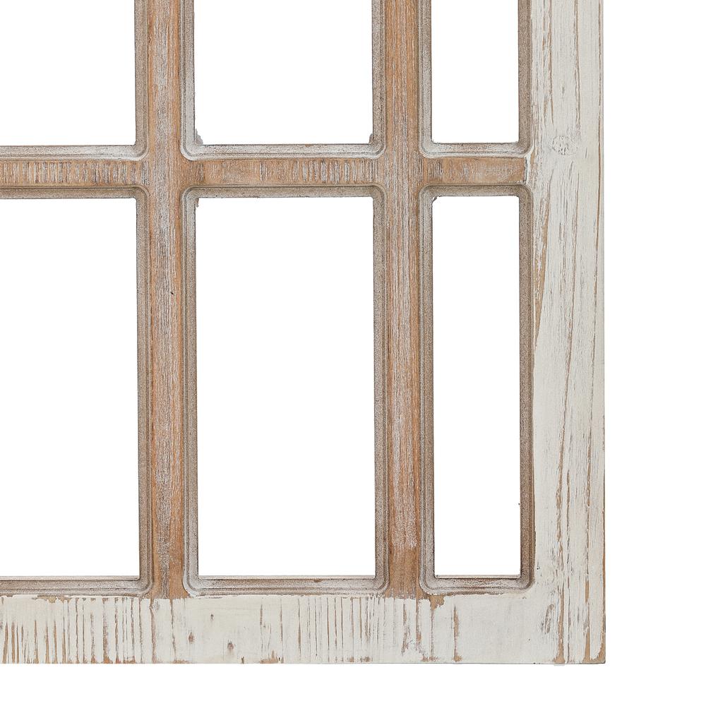 2 Piece Rustic Wood Finish Window Wall Decor. Picture 6