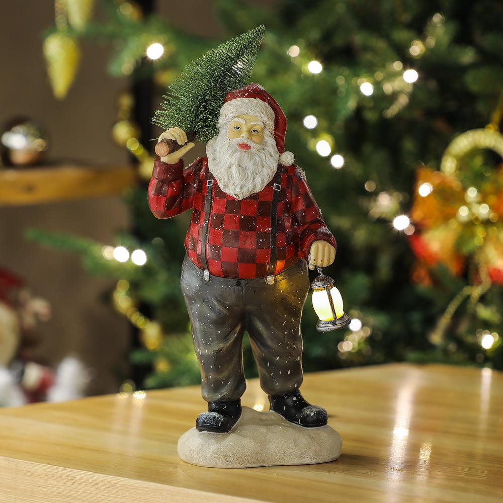 Santa Claus Statuary with LED Light. Picture 6