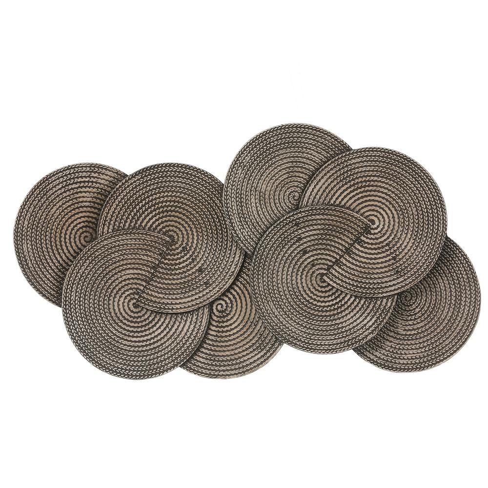 Metal Spiral Plates Wall Decor. Picture 1