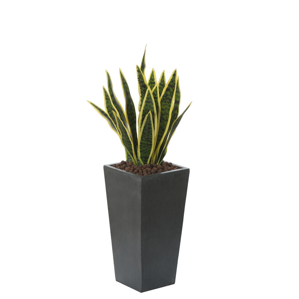 Gray MgO 18.5in. H Tall Tapered Planter. Picture 4