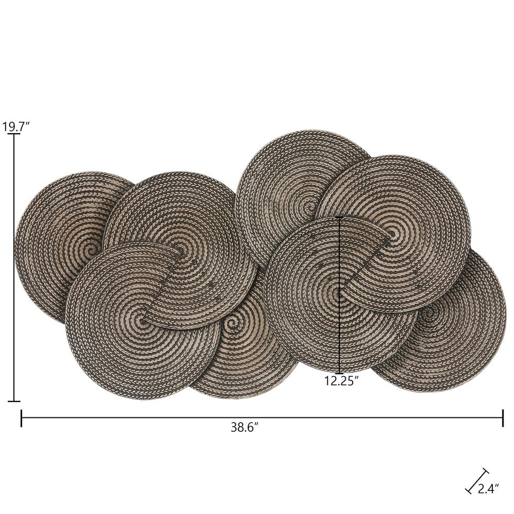 Metal Spiral Plates Wall Decor. Picture 9