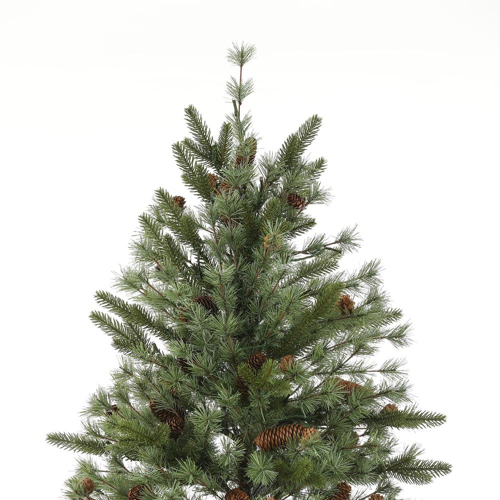 7ft Pre-Lit Artificial Christmas Tree (Green). Picture 4
