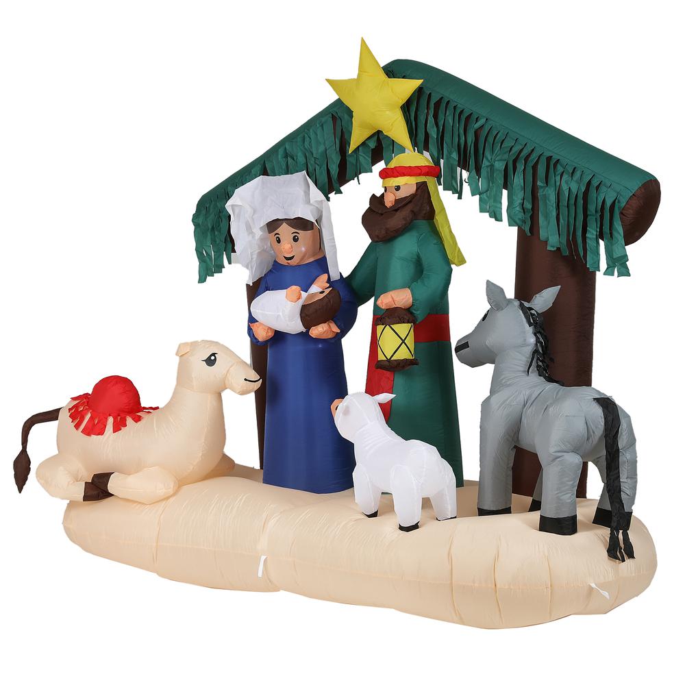 Lighted 6.5ft Nativity Scene Inflatable. Picture 4