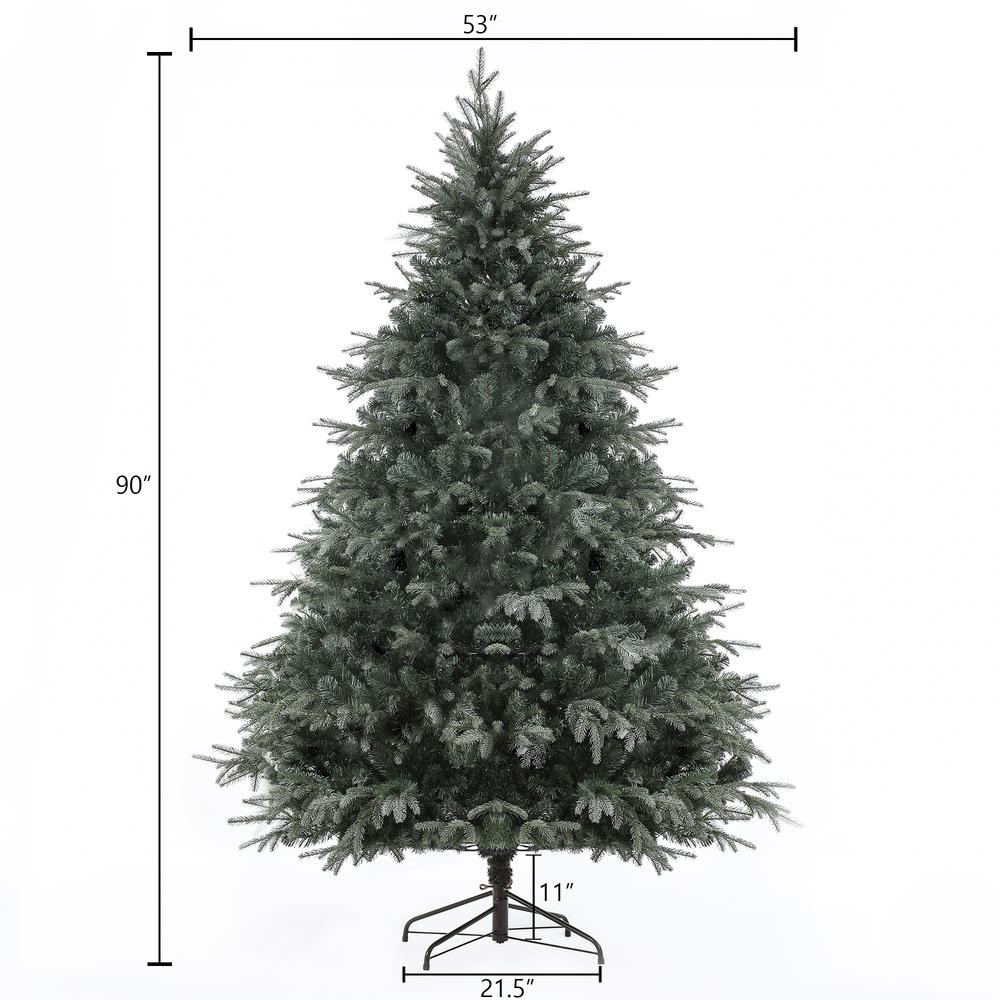 7.5ft Pre-Lit Artificial Christmas Tree. Picture 8