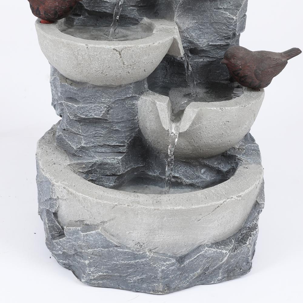 Polyresin Tiered Pots Outdoor Fountain. Picture 6