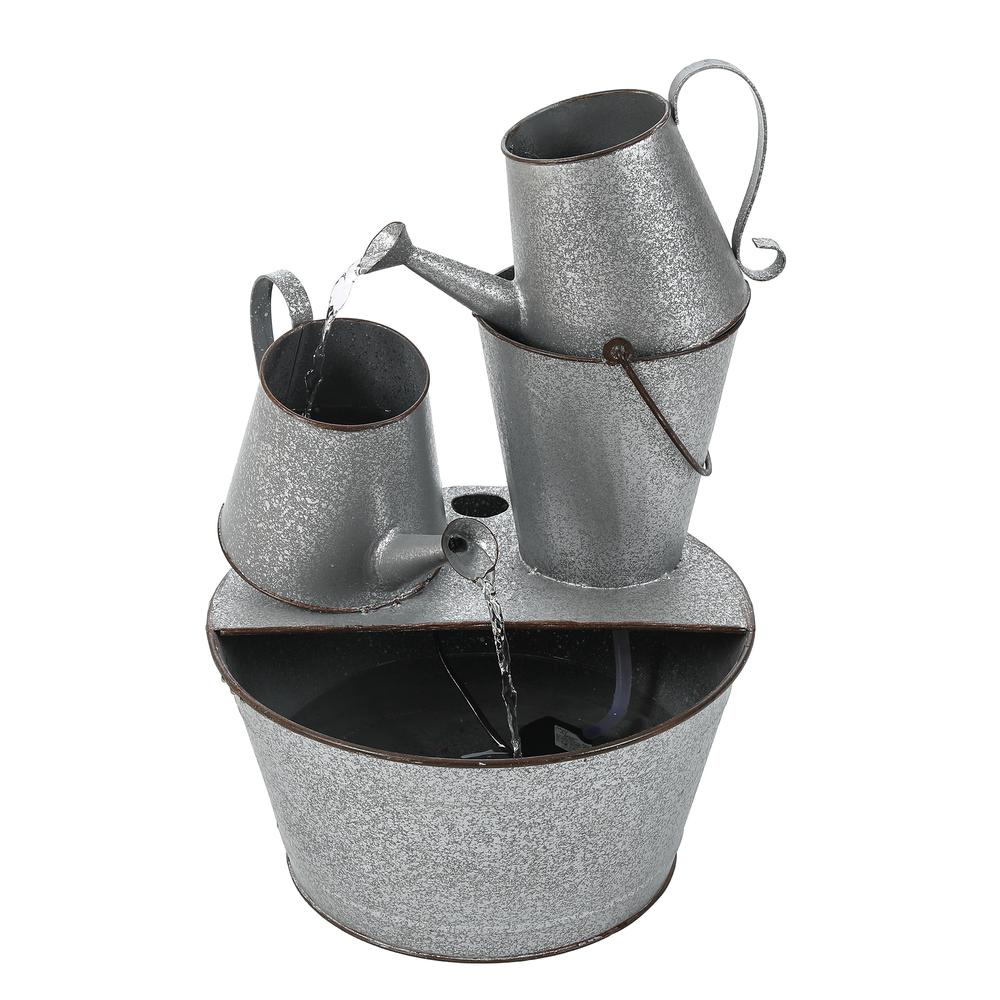 Metal Pitcher Outdoor Fountain. The main picture.