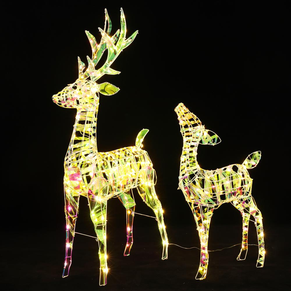 Magical Deer with Antlers Lighted LED Winter Holiday Yard Decoration. Picture 6