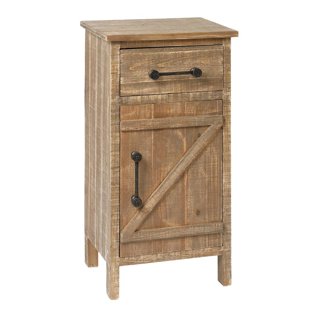Rustic Wood Accent End Table. Picture 6