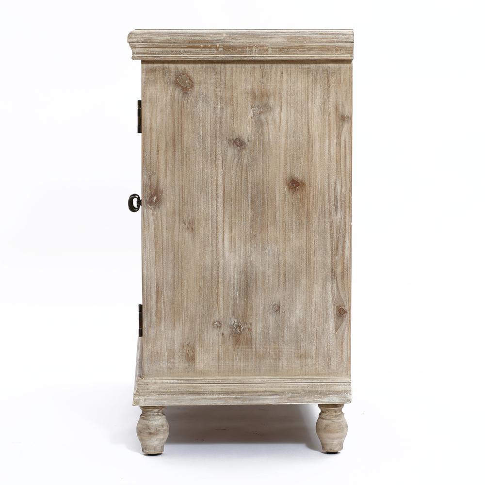31.5-Inch Wide 2-Door Distressed Farmhouse Pine Wood Storage Cabinet. Picture 12