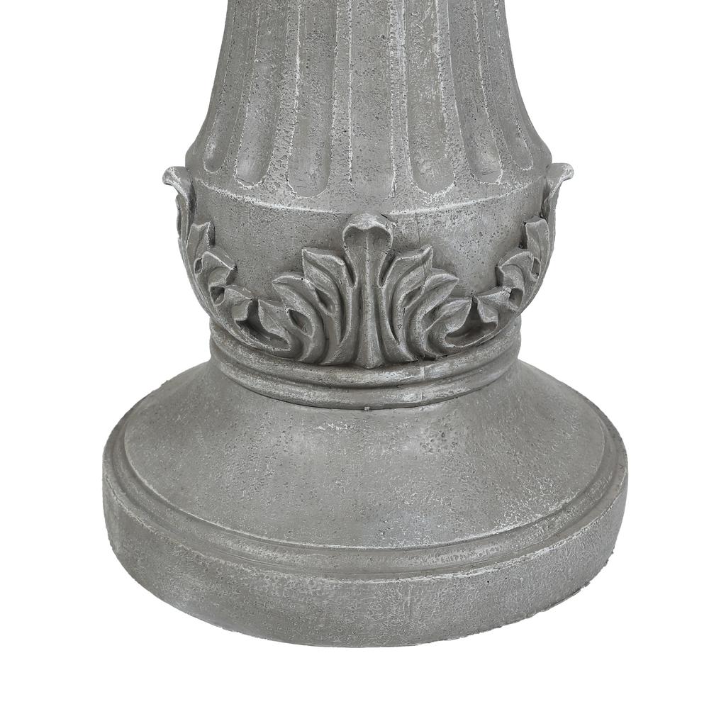 Gray Resin 50" H 2-Tier Outdoor Fountain. Picture 7