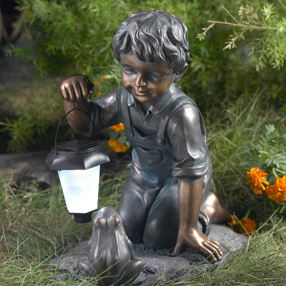 Boy with Solar Light and Frog. Picture 2