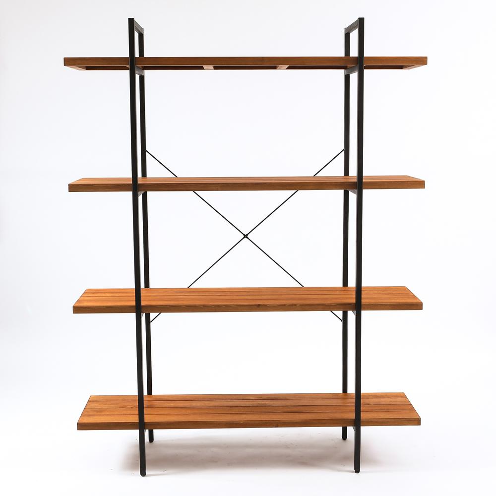 66.5in. H 4-Tier Wood Etagere Bookcase. Picture 1