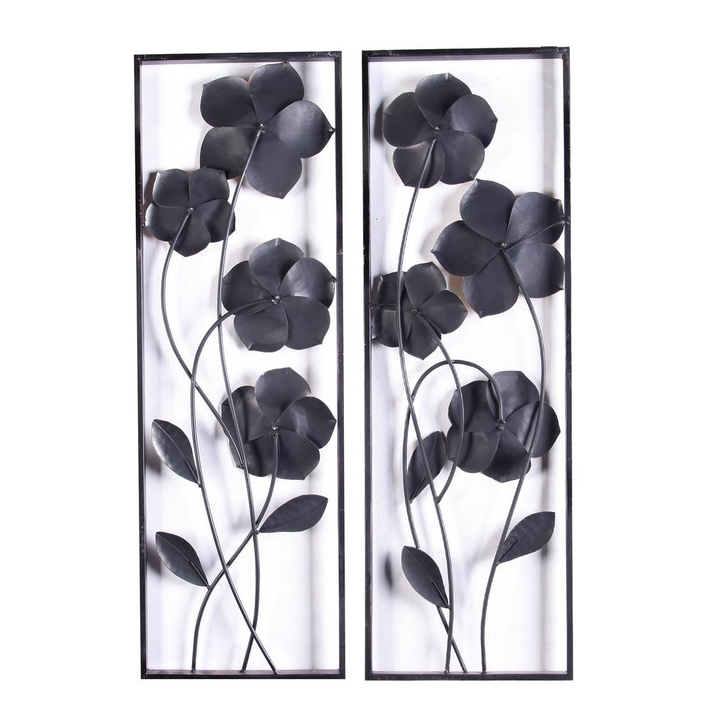 2pc Metal Flowers Wall Decor. Picture 8