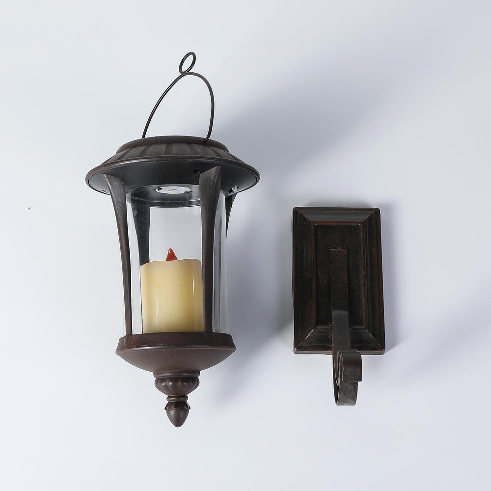 Hanging Solar Light Lantern Wall Sconce. Picture 6