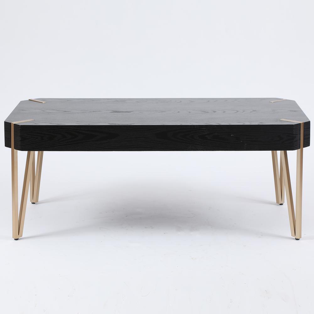 Wood and Metal Coffee Table. Picture 1