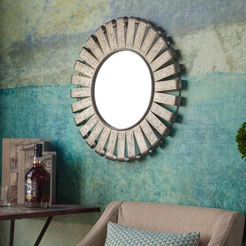 Metal Wind Mill Wall Mirror. Picture 6