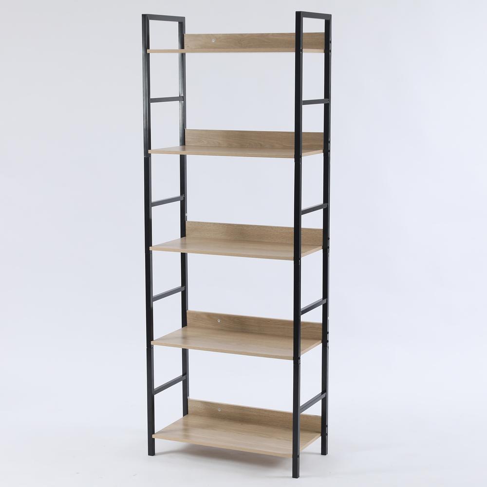 Wood and Metal 63in. H  5-Tier Etagere. Picture 2