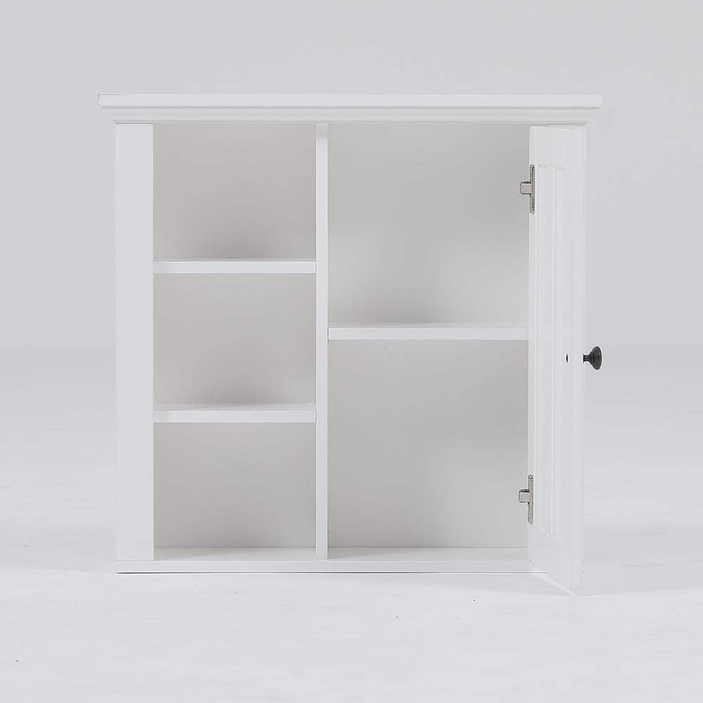 White MDF Wood Bathroom Wall Storage Cabinet. Picture 2