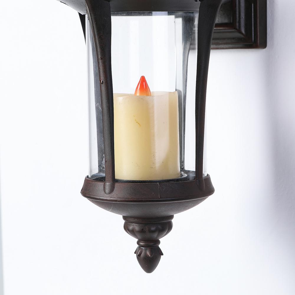 Hanging Solar Light Lantern Wall Sconce. Picture 4