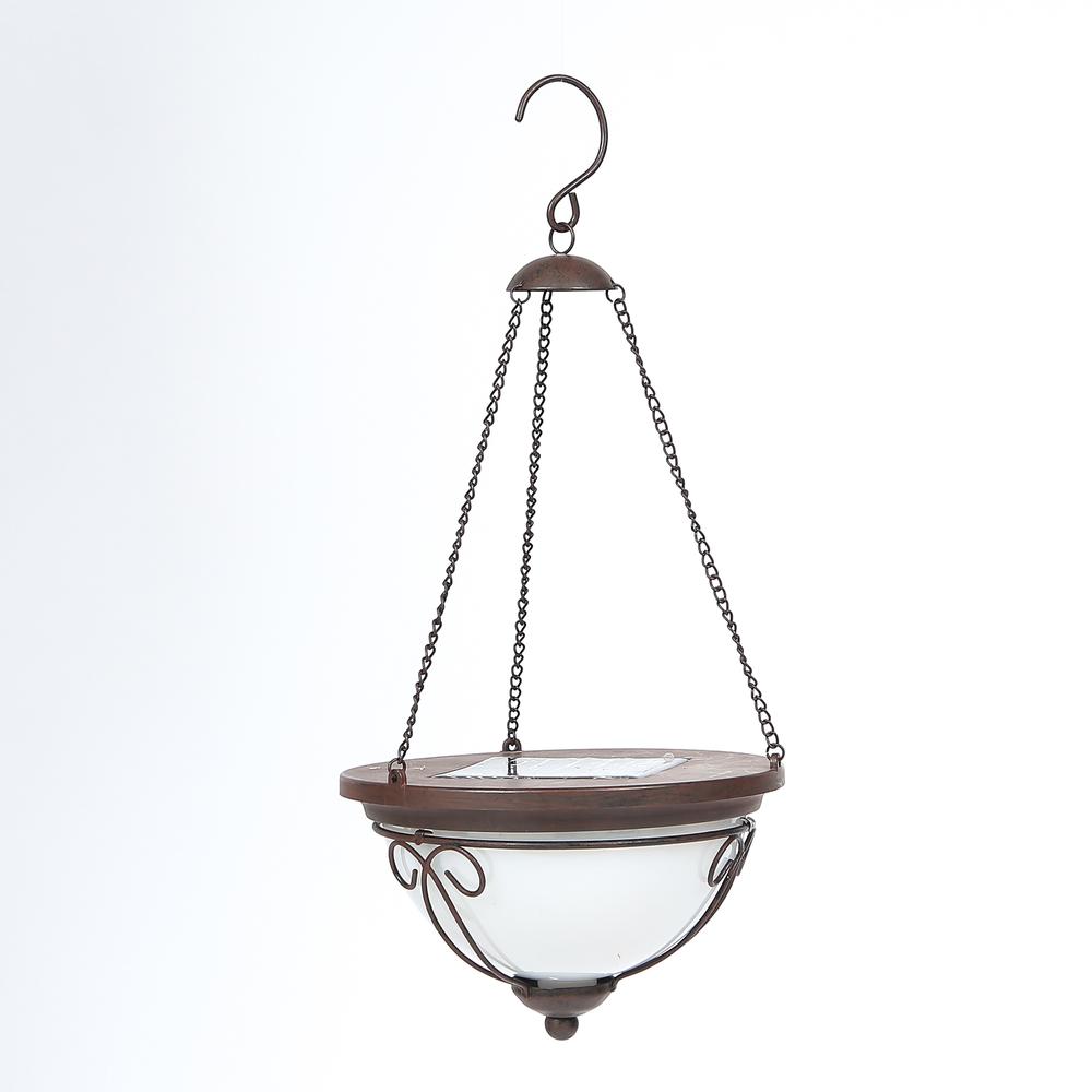 7.1in. Dia. Solar Hanging Accent Light With Scroll Design. Picture 3