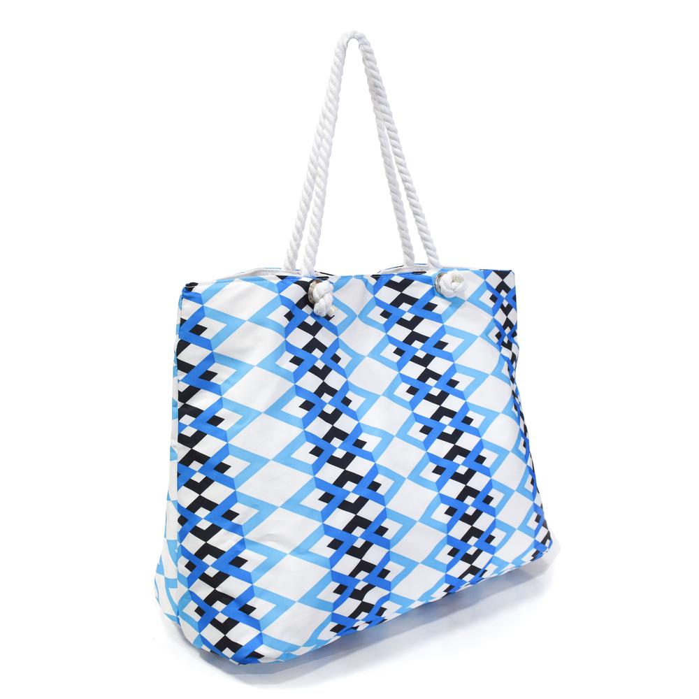 Oasis Tote in Azure Braid. Picture 1
