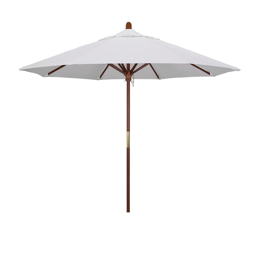 9' Grove Series Patio Umbrella With Wood Pole Hardwood Ribs Push Lift ...