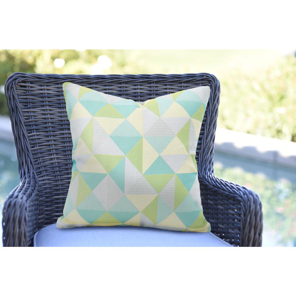 18"x18"  Pacifica Accent  Throw Pillow by in Ruskin  Lagoon. Picture 2