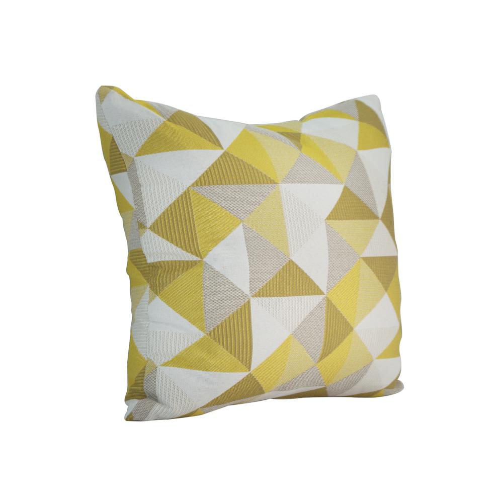 18"x18"  Pacifica Accent  Throw Pillow by in Ruskin Yellow. Picture 3