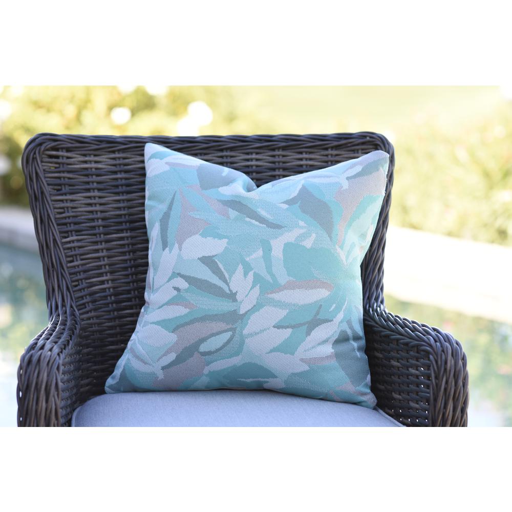 18"x18"  Pacifica Accent  Throw Pillow by in Dewey Spa. Picture 2