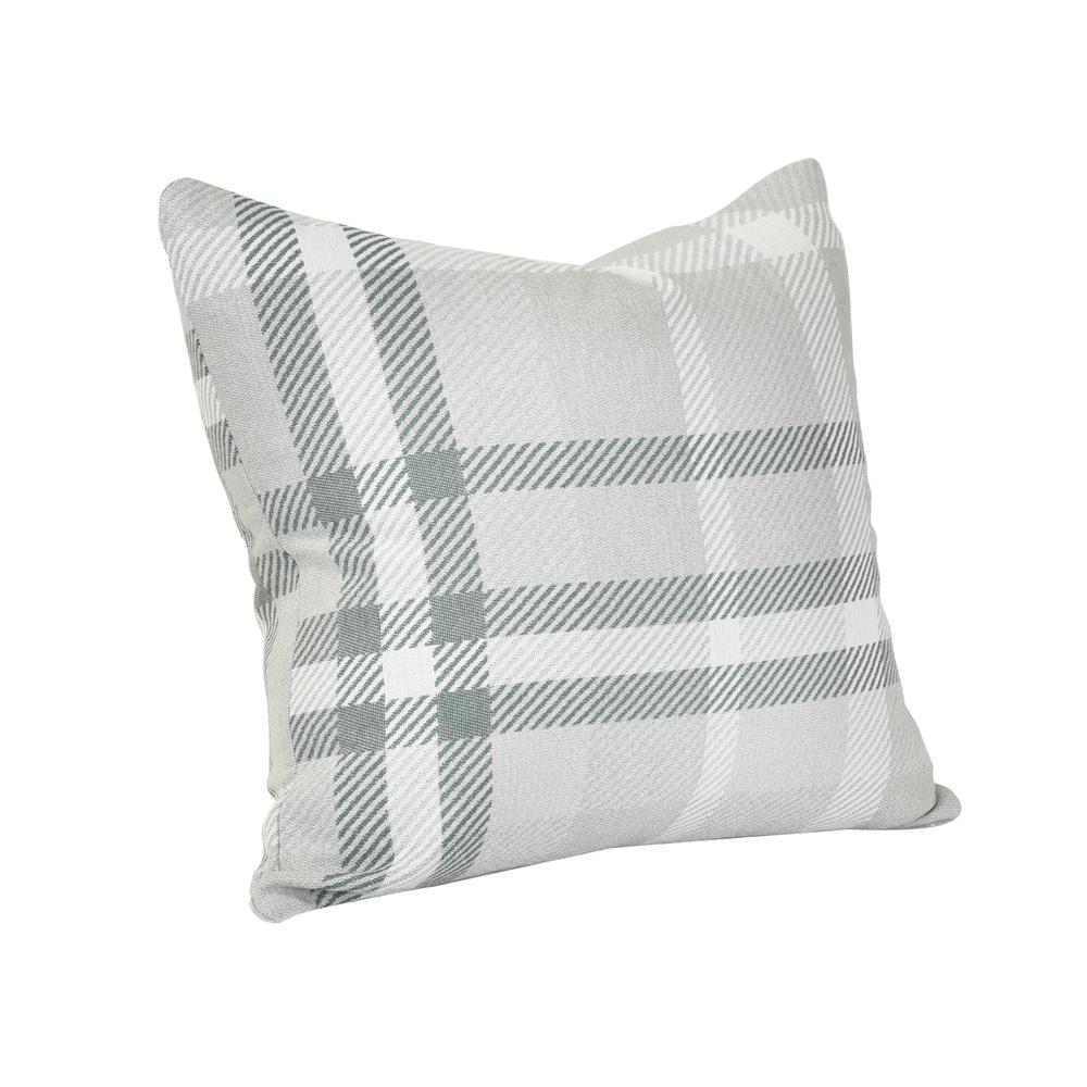 18"x18"  Pacifica Accent  Throw Pillow by in Tartan Jade. Picture 3