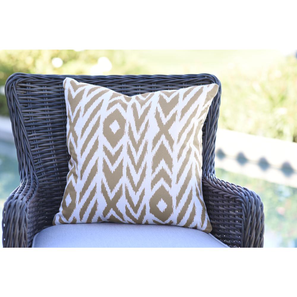 18"x18"  Pacifica Accent  Throw Pillow by in Fire Island Hemp. Picture 2