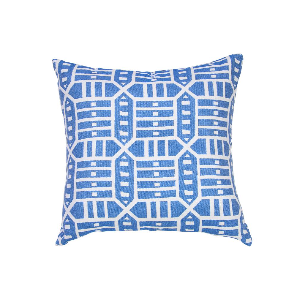 18"x18"  Pacifica Accent  Throw Pillow by in Roland Blue. Picture 1