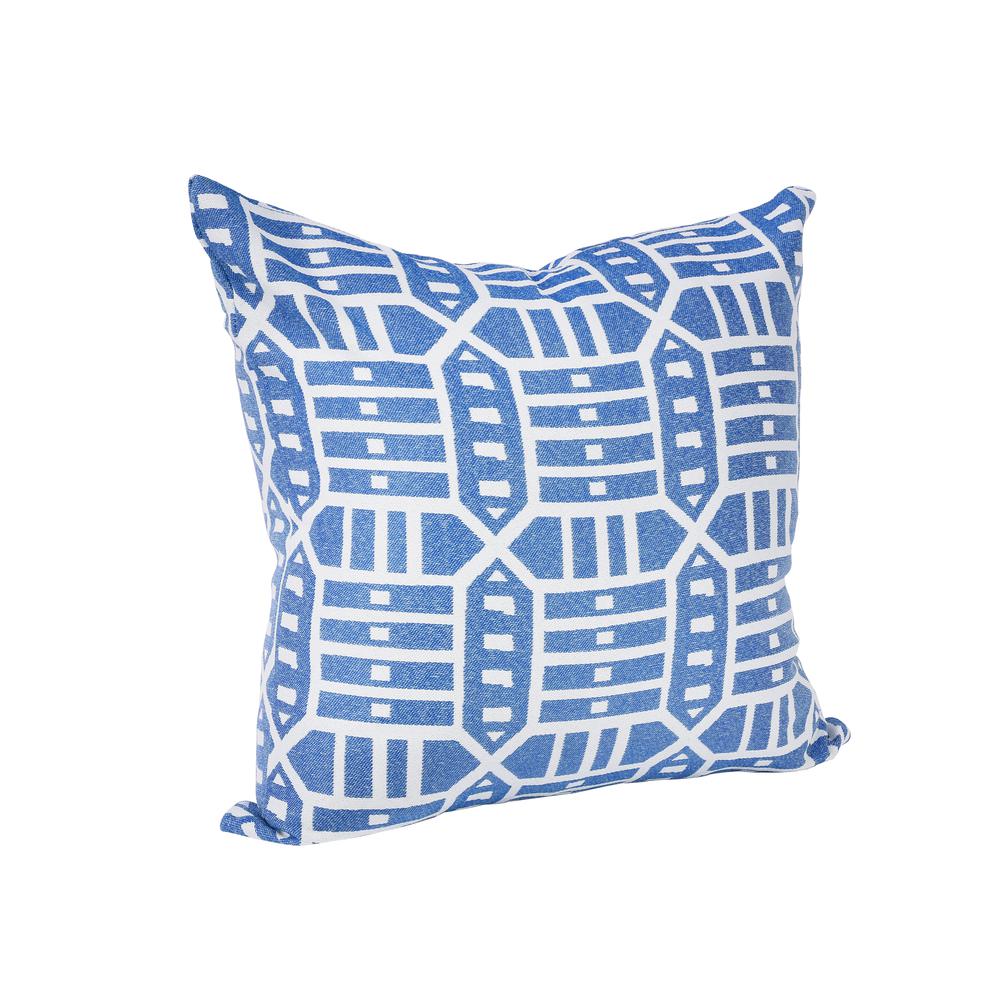 18"x18"  Pacifica Accent  Throw Pillow by in Roland Blue. Picture 3
