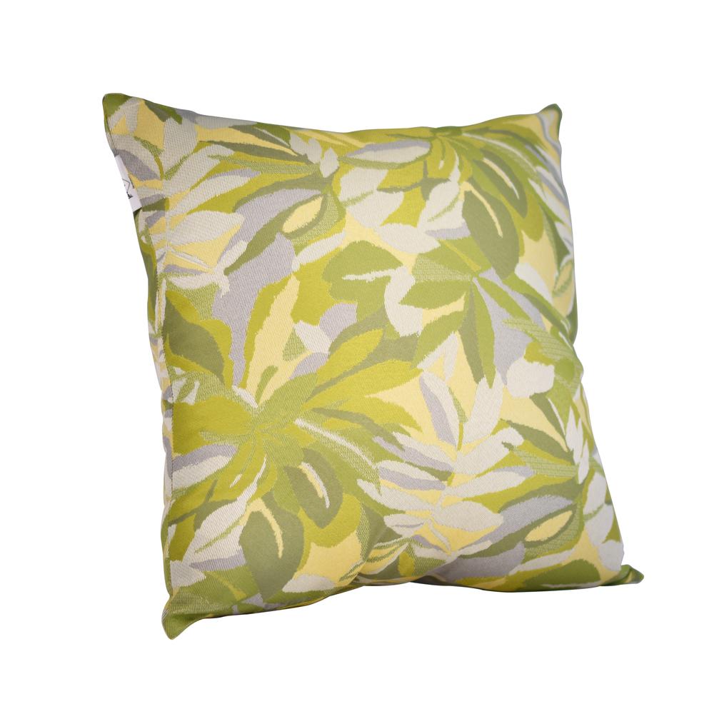 24"x 24" Pacifica Lounge  Throw Pillow by in Dewey Green. Picture 2